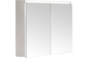 Зеркало-шкаф Vallessi 80 бежевый матовый с подсветкой