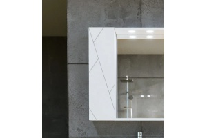 Подвесной шкаф Бриклаер Кристалл 20 белый (4627125416040) - 2