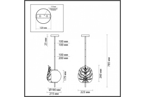 Бра Odeon Light Modern Jungle 4865/1WA - 2