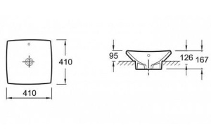 Рукомойник Jacob Delafon Escale E1325 41 см - 2