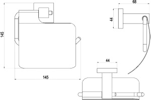 Держатель туалетной бумаги Timo Selene (10042/00 chrome) - 2