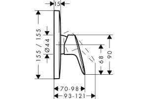 Смеситель Hansgrohe Logis 71605000 для душа - 2