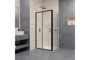 Душевой уголок RGW Passage PA-74-1B 110x100 профиль черный стекло прозрачное - 2