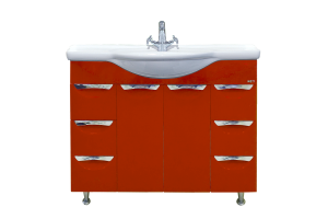 Жасмин -102 Тумба 6 ящ. красная эмаль