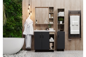 Комплект мебели Onika Тимбер 80 серый - светлое дерево