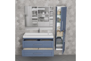 Тумба с раковиной Санта Венера 100 синий - 3