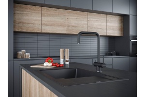 Смеситель для кухни Paulmark Wetter темно - серый матовый - 2