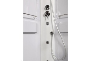 Душевая кабина Deto L 120х80 с гидромассажем, хром (L520LNLED+GM) - 3