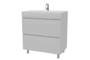 Тумба под раковину напольная Stella Polar Памелла 80 белая