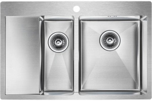 Мойка кухонная Paulmark Liga R 78 брашированная сталь