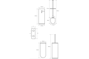 Ёршик для унитаза Bemeta OMEGA (102313066) - 3