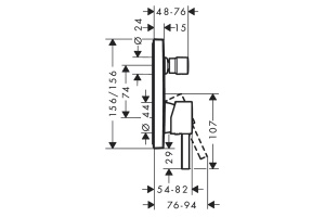 Смеситель для душа Hansgrohe Finoris белый матовый - 2