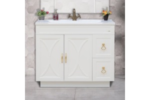 Тумба под раковину Misty Амбра 100 белый - 2