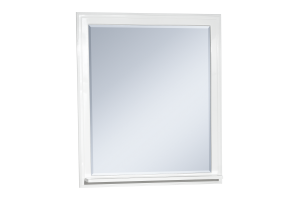 Зеркало Misty Шармель 80 белое с полкой