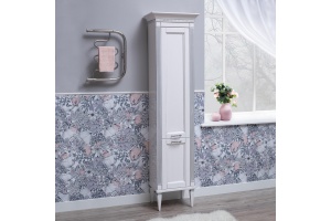 Шкаф-пенал Aquanet Селена 40 R, белый, серебро