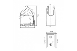 Держатель для лейки бронза  IDDIS (060BP00I53) - 2