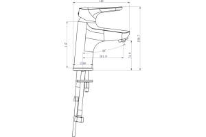 Смеситель Swedbe Venado Plus 1615S для раковины с фильтром - 3