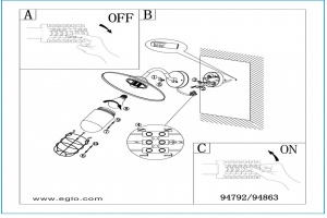Светильник на штанге Eglo ПРОМО Melgoa 94863 - 2
