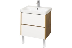 Тумба с раковиной Aquaton Сканди 70 белый - светлое дерево - 2