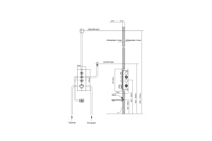 Смеситель для душа Vincea термостатический сталь - 2
