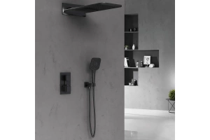 Душевой комплект встраиваемый Vincea черный матовый - 2
