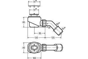 Сифон для поддона Viega Domoplex 364755 - 2