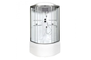Душевая кабина Deto L 80х80 с электрикой, хром (L680EL)
