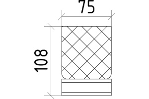 Стакан Boheme Royal Cristal Bronze настольный - 2