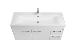 Тумба с раковиной Aquaton Диор 120 белый - 2