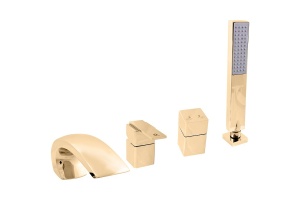 Смеситель на борт ванны Rav Slezak Loira золото