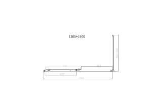 Душевой уголок Vincea Slim-N 130х90 хром стекло прозрачное - 2