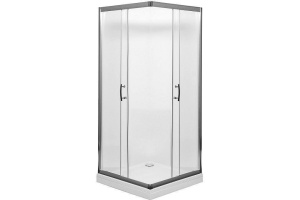 Душевой уголок Aquanet Alfa Cube NAA1142 900х900х2000 стекло прозрачное, профиль хром - 3