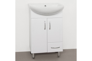 Тумба с раковиной Style Line Эко Стандарт №10 50 белая