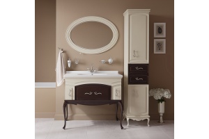 Шкаф-пенал Misty Флоренция бежево-коричневый R - 2