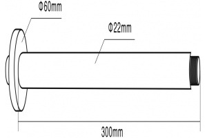 Кронштейн для верхнего душа Swedbe Platta 5511 - 2