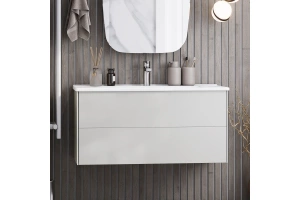 Комплект мебели Aquaton Сохо 100 серый - 2