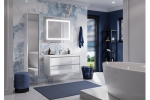 Комплект мебели Aquaton Римини 100 белый