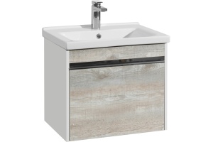 Комплект мебели Aquaton Капри 60 белый-светлое дерево - 3