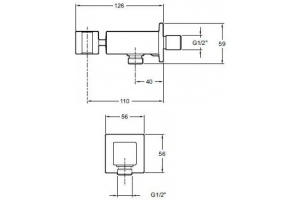 Шланговое подключение Jacob Delafon E14791-CP с держателем для душа - 2
