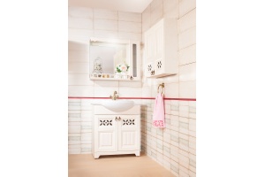 Зеркало-шкаф Бриклаер Кантри 105 бежевый дуб - 2