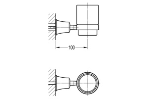 Swedbe Terracotta Art Подвесной стакан для зубных щеток 2541 - 2