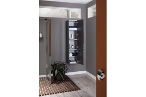 Шкаф-пенал Aquanet Алвита 35 серый антрацит - 2