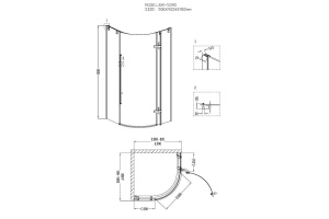 Душевой уголок Grossman Style GR-5090 - 2