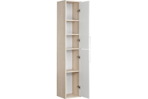 Шкаф-пенал Aquaton Рико 30 белый-светлое дерево - 2