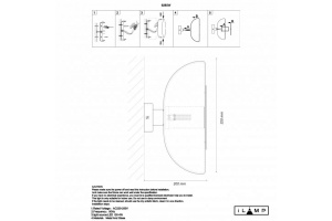 Накладной светильник iLamp Stereo 9285W GL SM - 2