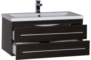 Тумба для комплекта Aquanet Нота 90 венге - 2