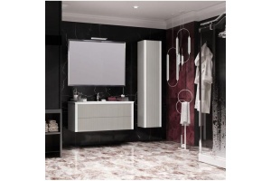 Тумба с раковиной подвесная Opadiris Рубинно 120 серый - 3