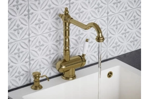 Смеситель для кухни Omoikiri Kyoto античная латунь (4994349) - 2