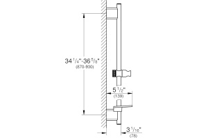 Душевая штанга Grohe Rainshower SmartActive 26603000 - 2