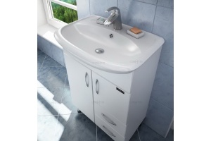 Тумба с раковиной Санта Уют 55 белый - 2